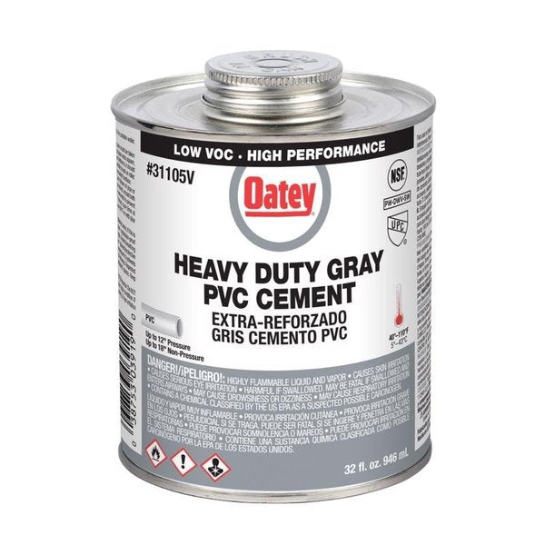 Gray Cement For PVC 32 oz