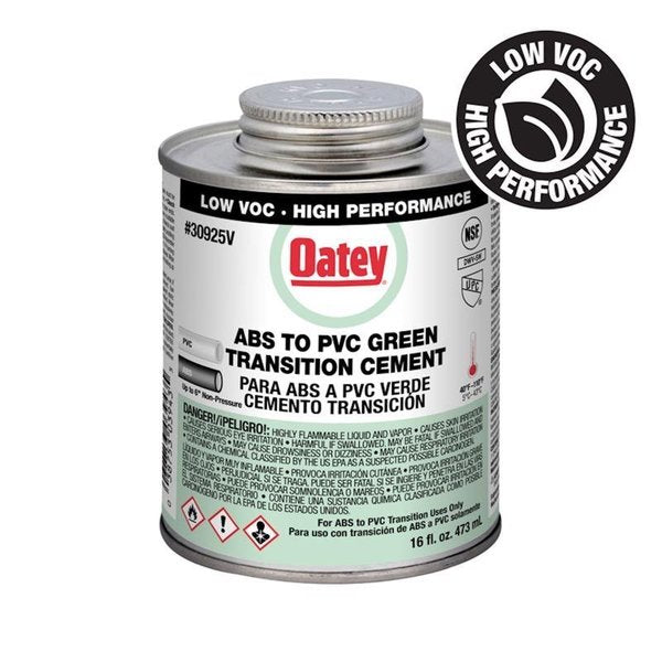 Green Transition Cement For ABSPVC 16 oz