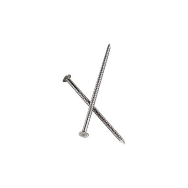 Roofing Nail,  3 in L,  10D,  Stainless Steel,  12 ga