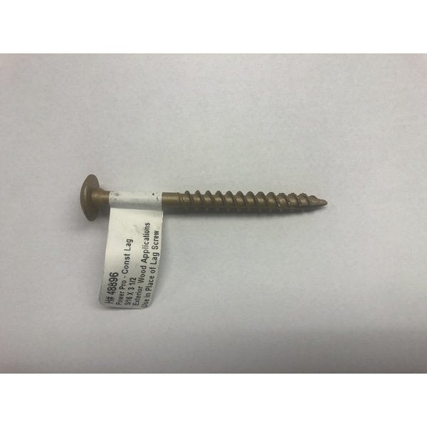 Power Pro 5/16 in. X 3-1/2 in. L Star Steel Lag Screw 1 pk,  50PK