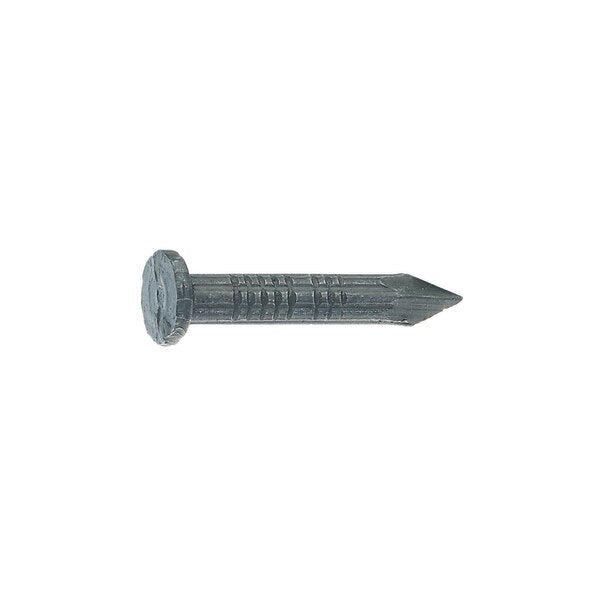 Roofing Nail,  1-1/2 in L,  4D,  Steel,  Bright Finish,  9 ga