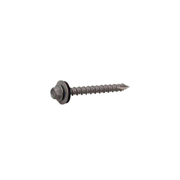 Lag Screw,  #10,  2-1/2 in,  Galvanized Hex Phillips Drive