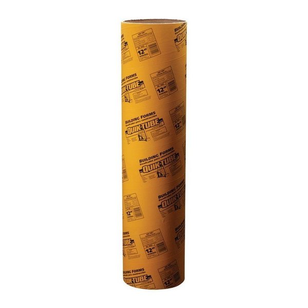 Quik-Tube Cardboard Concrete Building Form Tube 12 in. W X 4 ft. L