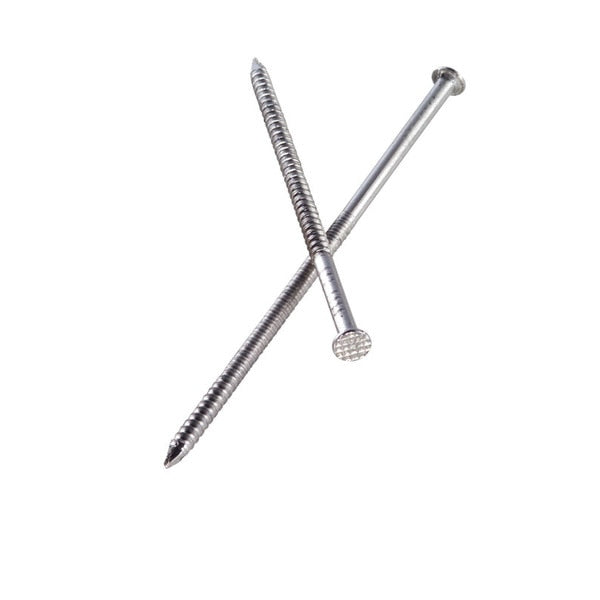 Roofing Nail,  3 in L,  10D,  Stainless Steel