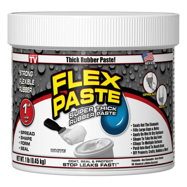 Flex Paste Rubbr Wht 1Lb