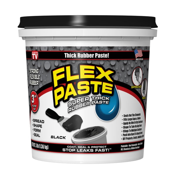 Rubber Paste Black 3Lb