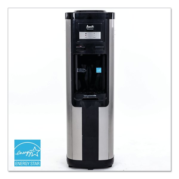 Hot and Cold Water Dispenser,  3-5 gal,  13 x 38.75,  Stainless Steel