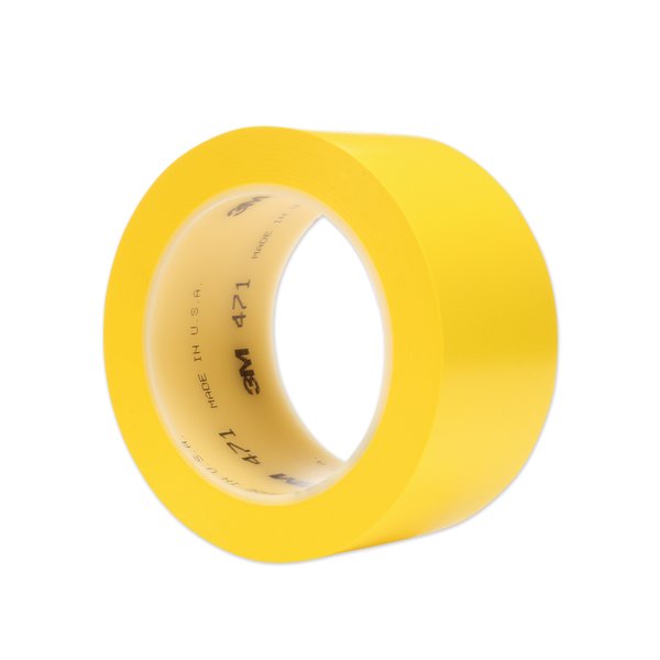 Vinyl Floor Marking Tape 471,  2" x 36 yds,  Yellow