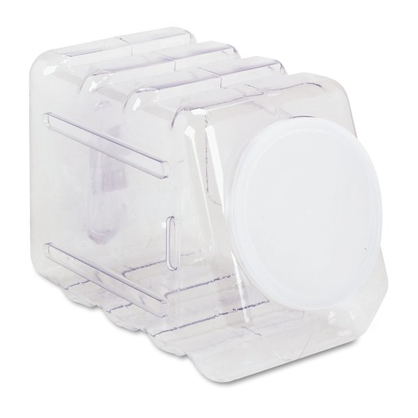 Clear Recyclable Plastic Interlocking Storage Container Lid,  5-1/2 in W,  6.8" H