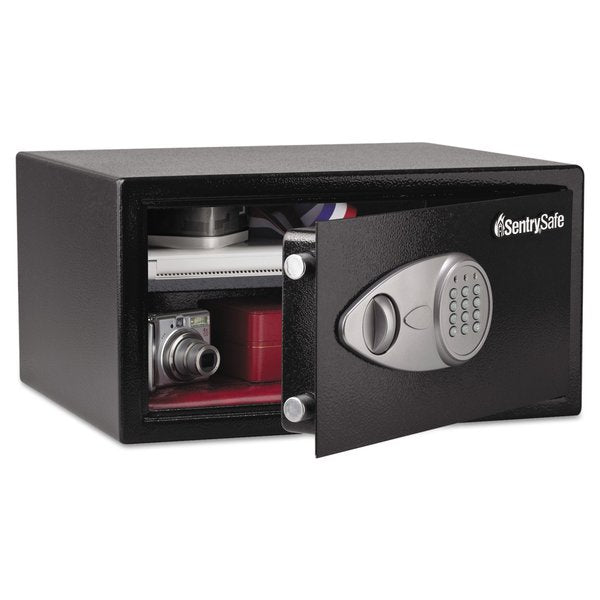 Security Safe,  1 cu ft,  Electronic with override key Lock