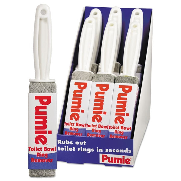 Toilet Bowl Ring Remover with Handle,  Pumice,  Gray,  PK6