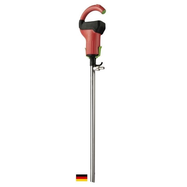 Drum Pump,  Stainless Steel,  39" Long,  Battery Operated Motor,  100 Watts Power