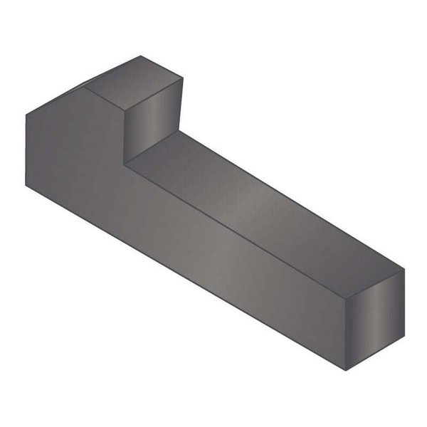 Tapered Gib Head Machine Key,  Tapered Gib End,  Carbon Steel,  Plain,  1-1/2 in L,  5/16 in Sq