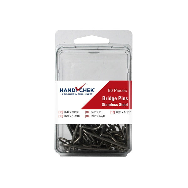 Bridge Pin Asst SS PL 50pc