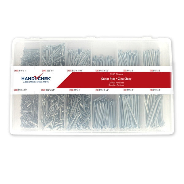 Cotter Pin Asst CS ZC 1200pc