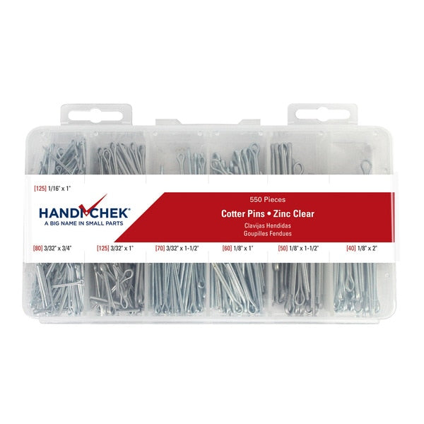 Cotter Pin Asst CS ZC 550pc