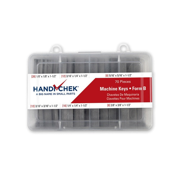 Key Stock and Machine Keys Assortment Key Stock Assortment,  Plain,  70 Pieces