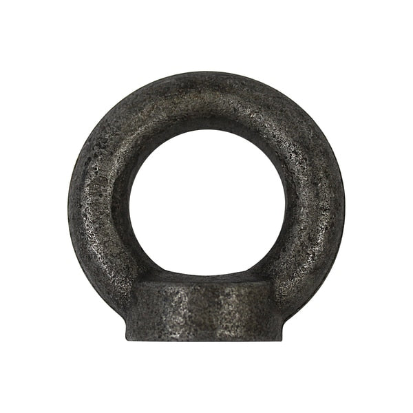 Round Eye Nut,  M16-2.00 Thread Size,  Carbon Steel,  Plain