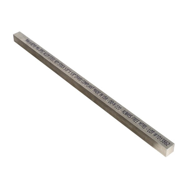 Oversized Key Stock,  12 in L,  5/8 in W,  5/8 in H,  Alloy Steel