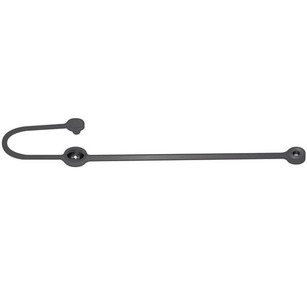 Terminal and Snap Loop Lanyard,  12 in,  3/32 in Pin Dia.,  Nylon,  Plain Coated