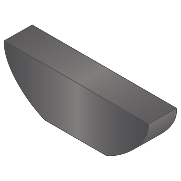 Woodruff Key,  3/16 x 1-1/8 in Key Size,  609 SAE Number,  31/64 in H,  Carbon Steel Plain