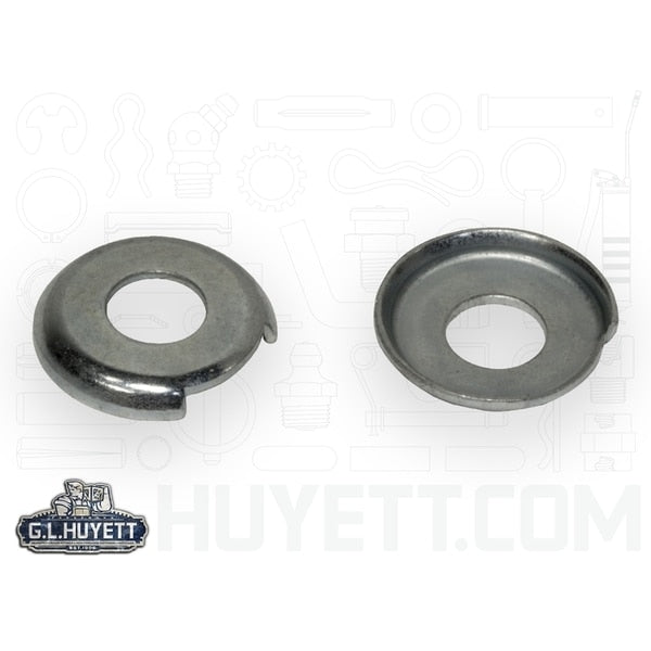 Terminal Cup Washer,  Fits Bolt Size #10 Steel,  Zinc Finish