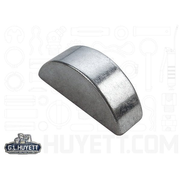 Woodruff Key,  1/4 x 3/4 in Key Size,  806 SAE Number,  5/16 in H,  Stainless Steel Plain