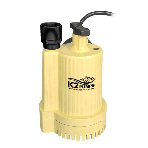 1/3 HP Thermoplastic Sump Pump with Piggyback Tetherd Switch