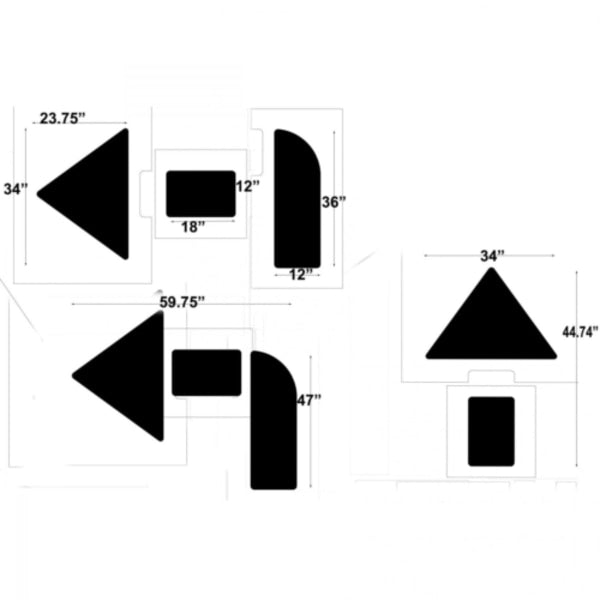 Stencil, 3-pcs., Arrow Kit, 1/8" Thick