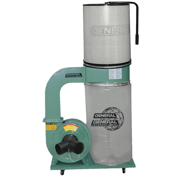 Dust Collector 1.5 HP 14Amp with 1 micron canister 120V