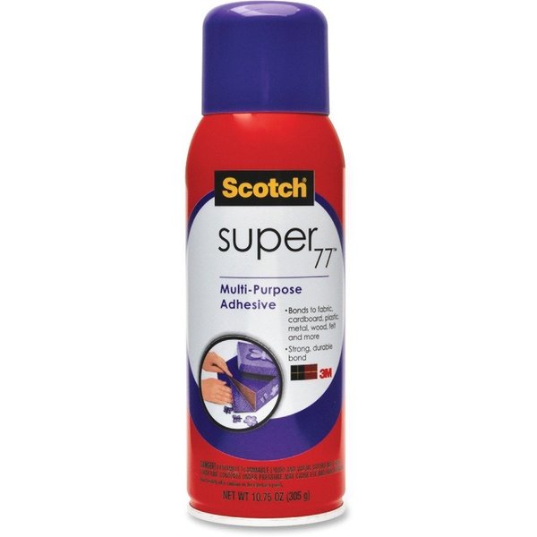 Spray Adhesive,  Super 77 Series,  Clear,  468.8 oz,  Tank