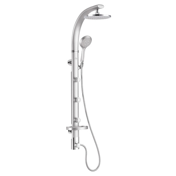 Shower System-Bonzai Shower System,  Silver,  Wall