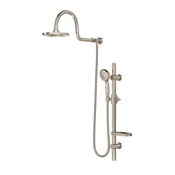 Shower System,  Brushed Nickel,  Wall