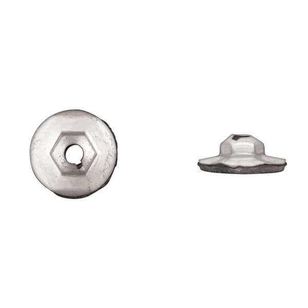 Metal Gray Hex Cutting Nuts 6-1.00mm Scr. 11mm Hx 24mm PK25