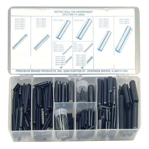 Roll Pin Assortment, 300 pcs.