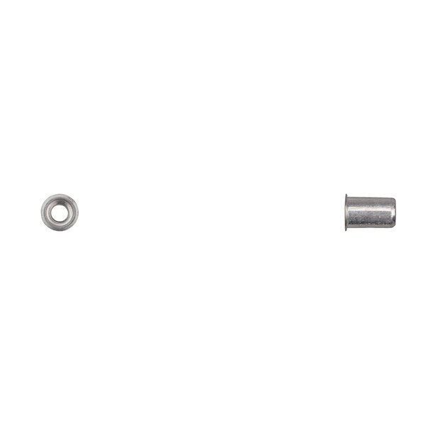 Nut Insert,  #8-32 Thrd Sz,  Steel,  Zinc Plated
