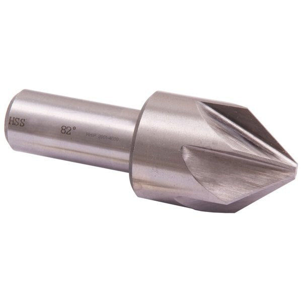 1" 82 Degree 6 Flute High Speed Steel Chatterless Countersink