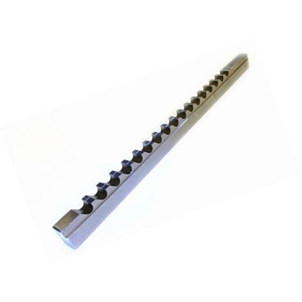 1/2" D High Speed Steel Keyway Broach With 3 Shims