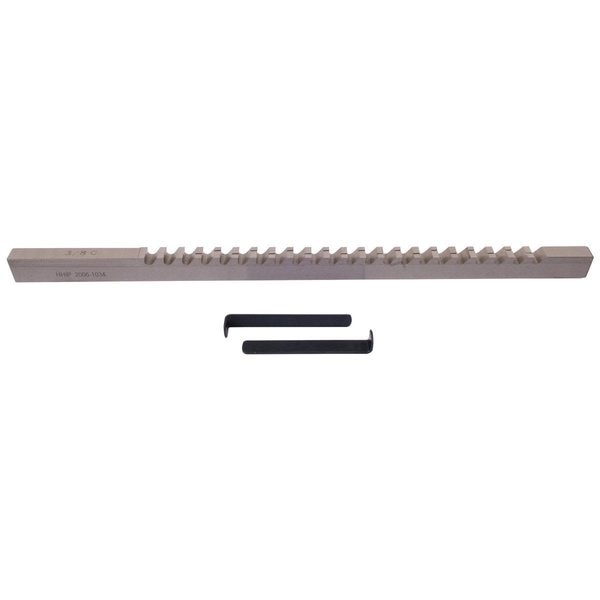 3/8" C High Speed Steel Keyway Broach With 2 Shims