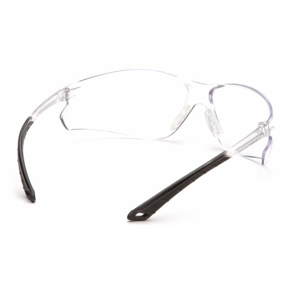 Itek Safety Glasses,  Anti-Fog,  Anti-Scratch,  Anti-Static,  Frameless,  Wraparound,  Clear Lens