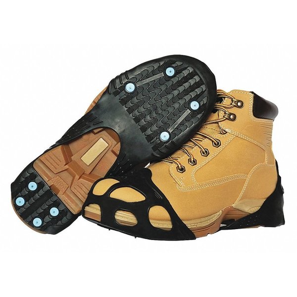 All-Purpose Traction Aid,  Ice Traction Device,  Rubber,  Tungsten Carbide Spikes,  Unisex,  Size Small