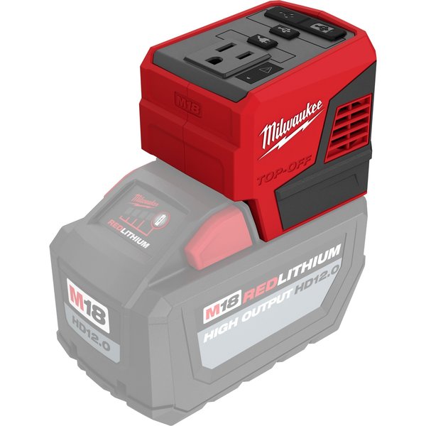 Power Supply,  175 W,  18V DC,  1 Outlet,  0.8 lb,  For Use With Milwaukee M18 Batteries