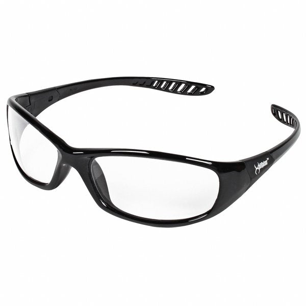 V40 Hellraiser Safety Glasses,  Anti-Fog,  Scratch Resistant,  Black Full-Frame,  Clear Lens