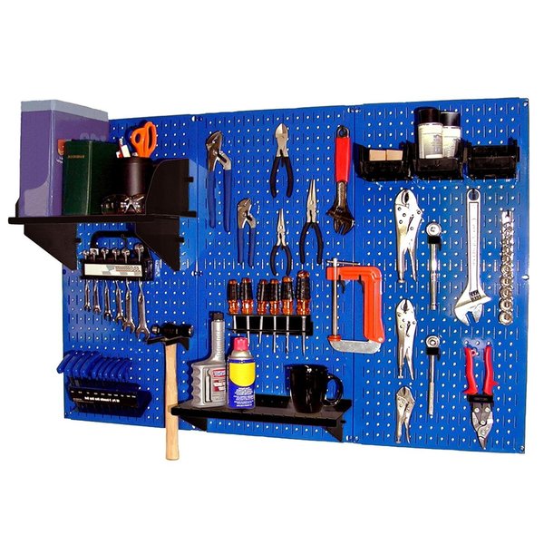 Standard Industrial Pegboard Kit,  Blue/Black