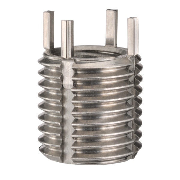 Key Locking Insert,  4 Keys,  3/8"-16 Int Thrd Sz,  1/2"-13 Ext Thrd Sz,  Stainless Steel,  5 PK