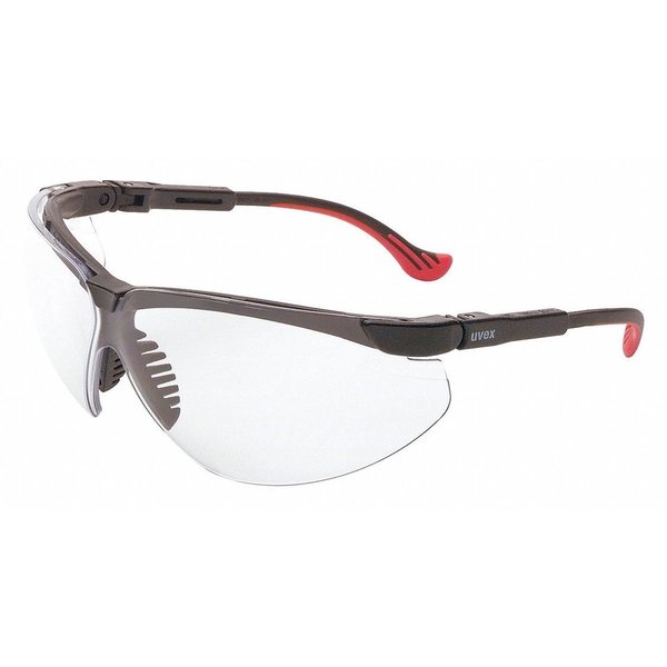 Safety Glasses,  Genesis XC,  HydroShield Anti-Fog,  Black Half-Frame,  Clear Lens