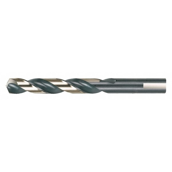 Mechanics Length Drill Bit,  Drill Bit Size 1/4 in,  135 Degrees,  High Speed Steel,  Black Oxide