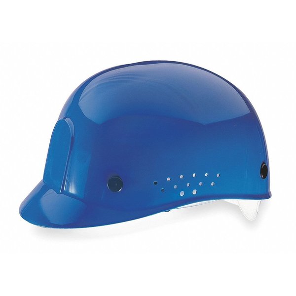 Bump Cap,  Front Brim,  Perforated Sides,  Pinlock Suspension,  6 1/2 to 8,  Blue