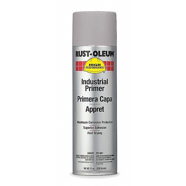 Rust Preventative Spray Primer,  Gray,  Flat Finish,  15 oz