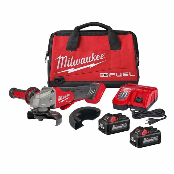 M18 FUEL 4-1/2 in. / 5 in. Braking Grinder with ONE-KEY with No-Lock Paddle Switch Kit